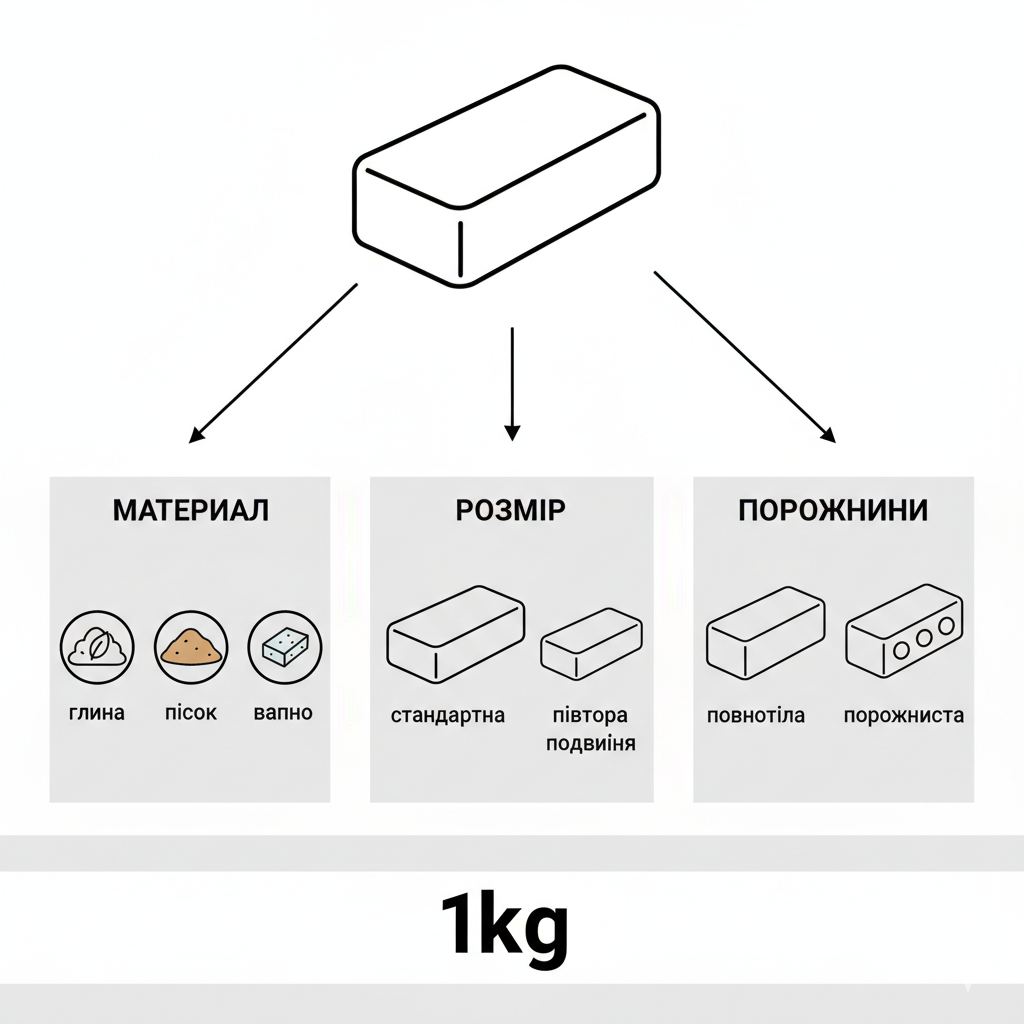 Від чого залежить вага цегли